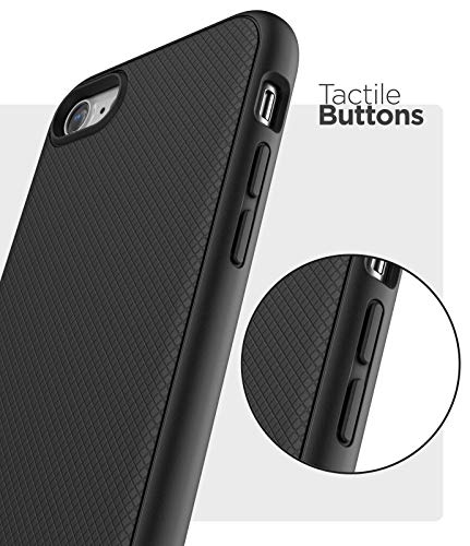 Encased iPhone SE Belt Clip Case (2020/2022) Thin Armor Grip Cover with Holster (Matte Black) - size: iPhone SE 2020/2022