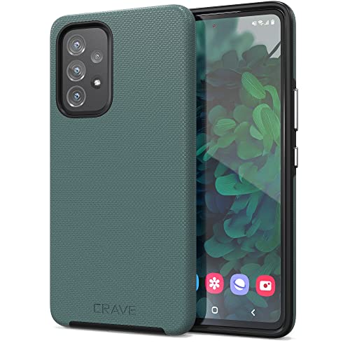 Crave for Samsung Galaxy A53 Case, Shockproof Protection Dual Layer Case for Galaxy A53 5G (6.5 inch) - Forest Green - color: Forest Green