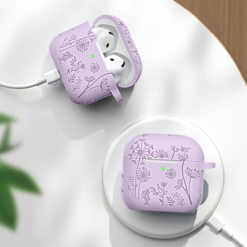 Lerobo for AirPods 4 AirPods 5 Case with Cleaner Kit & Keychain, Lavender - color: A-Lavender, size: AirPods 5&4