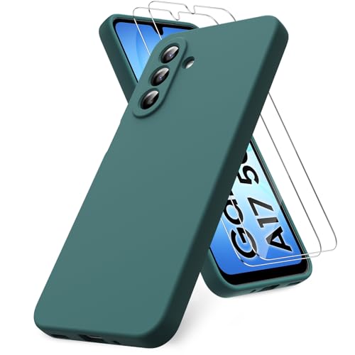 Vansdon for Samsung Galaxy A17 4G/5G Case-Forest Green | Soft TPU Liquid Silicone Phone Case with 2 Screen Protectors, Military-Grade Protection Shockproof Slim Phone Cover - color: Forest Green, size: Samsung Galaxy A17 4G/5G