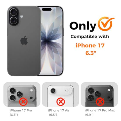 3 Pack for iPhone 17 Screen Protector [6.3 inch] 2025, Tempered Glass with Installation Frame, Shatterproof, 9H Hardness, Anti-static, Case Friendly, Featuring Full Edge-to-Edge & Ultra-Thin - size: iPhone 17
