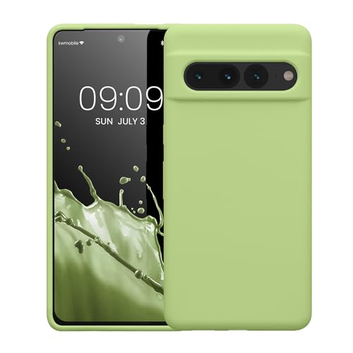 kwmobile Case Compatible with Google Pixel 7 Pro Case - TPU Silicone Phone Cover with Soft Finish - Green Tomato - color: Green Tomato, size: Pixel 7 Pro