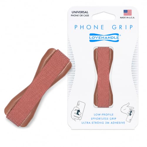 LOVEHANDLE Original Universal Phone Grip - Solid Rose - color: Solid Rose