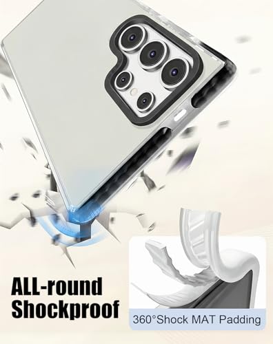 Crystal Clear for Samsung Galaxy S26 Ultra 6.8-Inch, Non-Yellowing,Drop Protection,Anti-Scratch Transparent Hard Back Phone Cover - color: Clear, size: Samsung Galaxy S26 Ultra