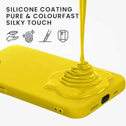 kwmobile Case Compatible with Apple iPhone 17e / iPhone 16e Case - Slim Protective TPU Silicone Phone Cover - Radiant Yellow - color: Radiant Yellow, size: iPhone 17e / iPhone 16e