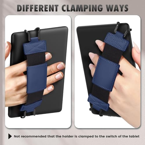 MoKo Soft Hand Strap for 6-8" Kindle eReaders Fire Tablet, Indigo - color: Indigo, style: Soft Pu Strap