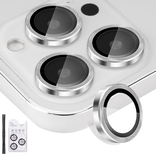 Camera Lens Protector for iPhone 16 Pro/16 Pro Max, Silver - color: Silver