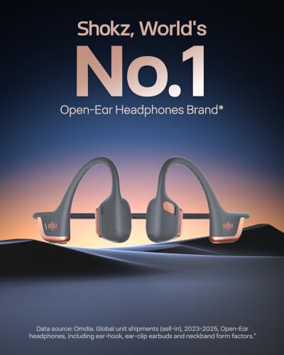 SHOKZ OpenRun Pro 2 Bone Conduction Sport Headphones, Rose Gold Gift Edition, Amazon Exclusive Rose Gold; Premium Gift Box; DualPitch Sound; Open-Ear; Smart Mic; IP55; 12H Battery - color: Rose Gold Gift Edition, size: Standard