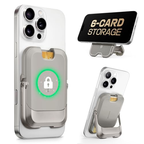 SUPCASE for MagSafe Wallet with Stand, Hold 6 Cards, Frost Gray - color: Frost Gray