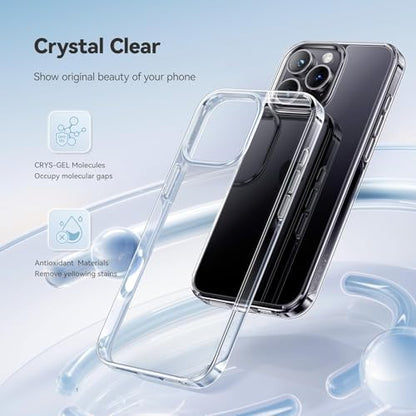for iPhone 16Pro Case, [Not Yellowing] [Ultra Slim] Lightweight & Thin, Shockproof Protective, Screen & Camera Protection - Crystal Clear