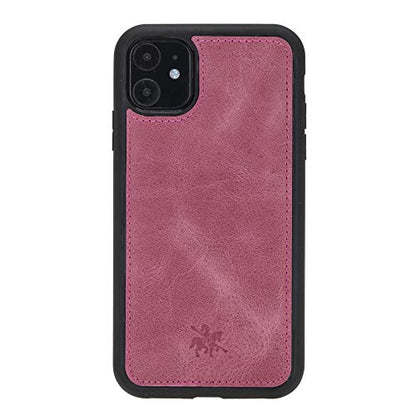 Venito Lucca Leather Case Compatible with iPhone 11 (6,1 inch) – Extra Secure with Padded Back Cover - Dusty Rose - color: Dusty Rose, size: iPhone 11