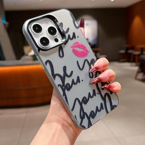 Compatible with iPhone 11 Case(10FT Military Grade Drop Protection),with Pink Lip Pattern,Hard Shell Shockproof Cover 30LIP-11 - color: Pink LIP
