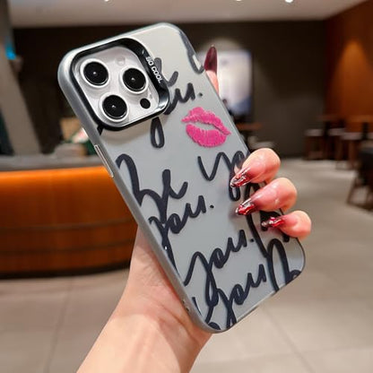 Compatible with iPhone 11 Case(10FT Military Grade Drop Protection),with Pink Lip Pattern,Hard Shell Shockproof Cover 30LIP-11 - color: Pink LIP