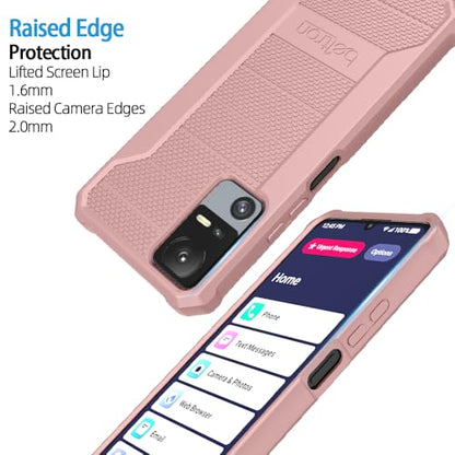 BELTRON Jitterbug Smart 4 Phone Case, Slim Industrial Strength Protective Grip Case with Reinforced Technology for TCL 40XL / Lively Jitterbug Smart4 (Pink) - color: Pink