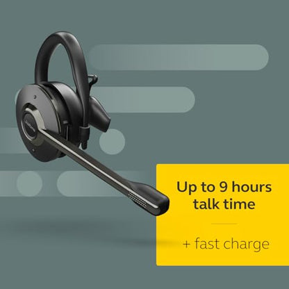 Jabra Engage 65 SE (Second Edition) Wireless Headset, Convertible – Telephone Headset with Industry-Leading Wireless Performance, Advanced Noise-Cancelling Microphone, All Day Battery Life - Black - style: Convertible