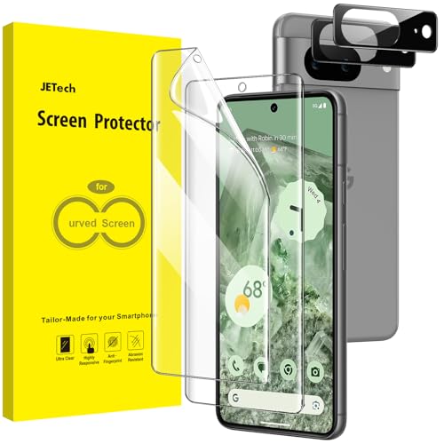 JETech TPU Screen Protector for Google Pixel 8, 2+2 Pack - size: Pixel 8