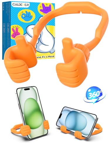 Stocking Stuffers for Teen Girls Women Cell Phone Holder Gift for Christmas - color: Orange Yellow