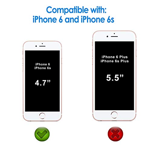 JETech Screen Protector for iPhone 6s/6, 2-Pack | HD Clear, Tempered Glass Film, Anti-Scratch Glass - size: iPhone 6S/6