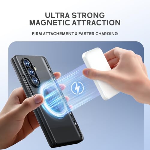 for Samsung Galaxy Z Fold7 Case, [Compatible with Magsafe], [Invisible Kickstand & HD Screen Protector], Protective Phone Case for Samsung Galaxy Z Fold 7, Black - color: Black