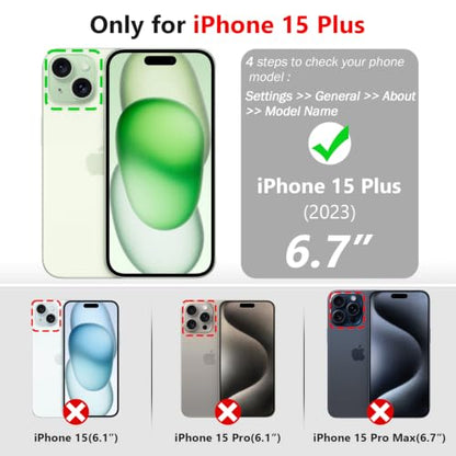Varikke for iPhone 15 Plus Case Wallet Magnetic Detachable, Light Purple - color: (Compatible with MagSafe) Light Purple, size: iPhone 15 Plus 6.7"