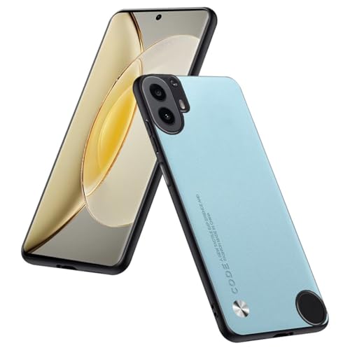 Phone Case Compatible with CMF Phone 1 (6.67"), Protective Cover in PU Leather - Light Blue - color: Light Blue