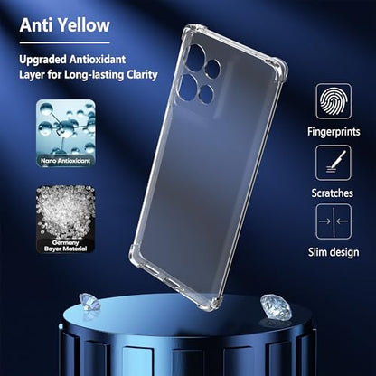 Anoowkoa Designed for Motorola Moto G86 5G Case：TPU-[Anti Yellowing] Clear Cover Phone Case.Military-Grade Shockproof.Ultra-Thin Drop-Proof and Ultra-Soft - color: Moto G86 5G