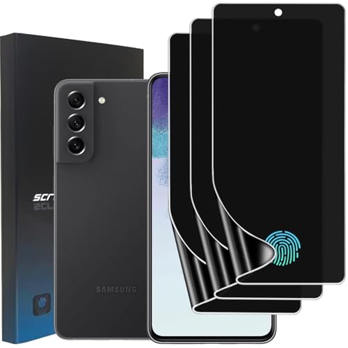 3 Pack TPU Privacy Screen Protector for Samsung Galaxy S21 FE 5G 6.4" - size: Samsung Galaxy S21 FE 5G