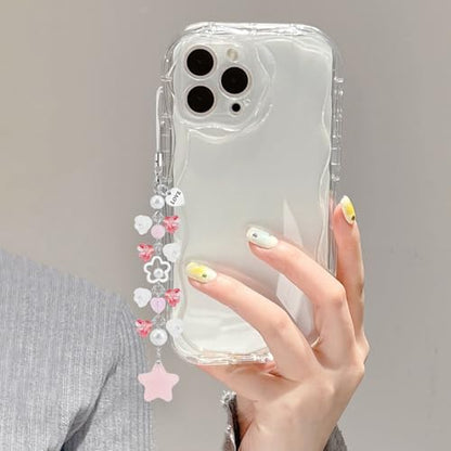 Oubaka Phone Wrist Strap Camera Strap Wrist Cell Phone Charm Straps Cute Phones Charms for Camera Keychain Purse Bag Wallet - color: Pink, Purple