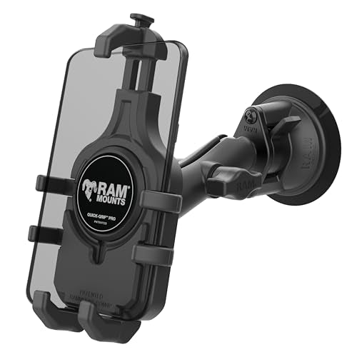 RAM MOUNTS Quick-Grip Pro Phone Mount with Twist-Lock Suction Cup