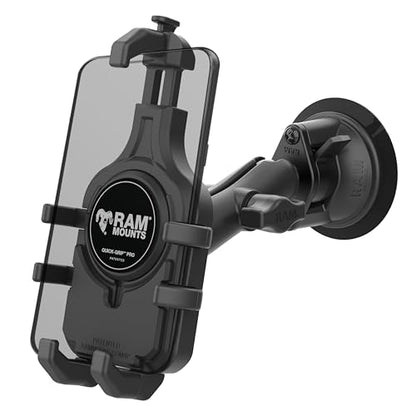 RAM MOUNTS Quick-Grip Pro Phone Mount with Twist-Lock Suction Cup