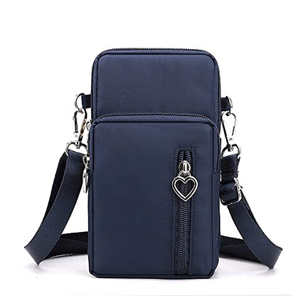 Women Crossbody Cell Phone Purse Case Armband Bag for iPhone 12 13 Mini 14 15 Plus 11 Pro Max Google Pixel 6a 7a 8a 6 7 8 Pro - color: Blue