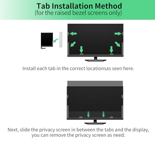 2 Pack 34 Inch Privacy Screen for 21:9 Curved and Flat Monitors - size: 2 Pack-34''Monitor Screen Protector (21:9)