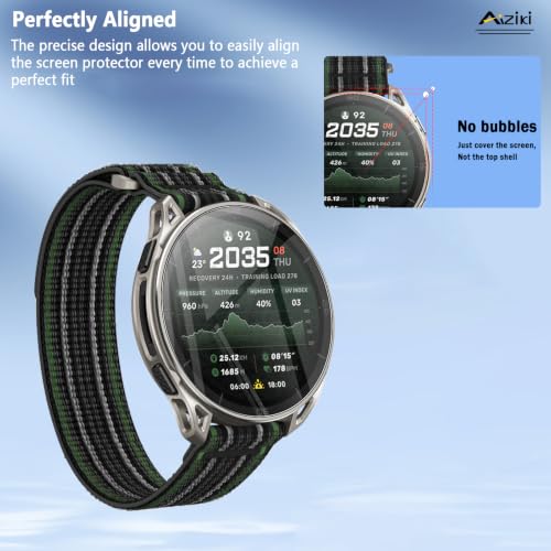 6 Pack Compatible for Aamazfit Cheetah 2 Ultra Screen Protector, Flexible TPU Film [Not Glass], Full Coverag, HD Clear Easy Install, Bubble Free for Aamazfit Cheetah 2 Ultra Screen Protector - size: RM6-Aamazfit cheetah 2 ultra-Z
