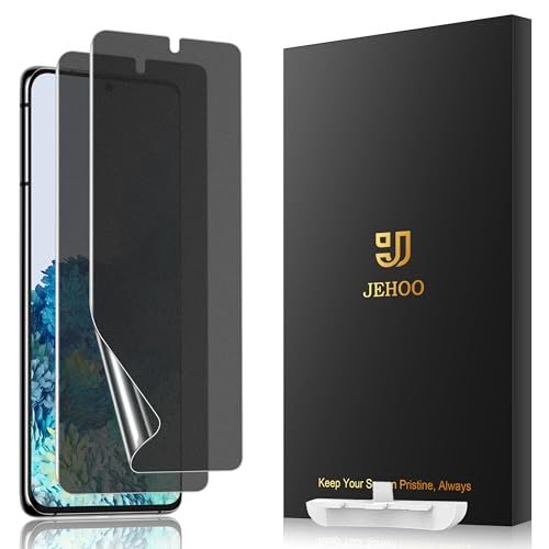 [2 Pack] Anti Glare Matte Privacy TPU Screen Protector for Samsung Galaxy S20 Plus (Not Glass), Fingerprint Sensor Compatible, Full Adhesive Flexible Film, Easy Installation - size: Galaxy S20 Plus