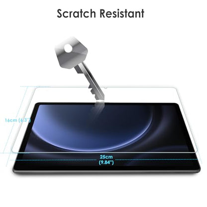 2 Pack Screen Protector Compatible with Samsung Galaxy Tab S10 FE / S9 FE / S9 / S10 Lite 11 Inch, Tempered Glass Film 【Anti Scratch 】【Anti Bubble】 - color: Samsung Galaxy Tab S9 FE 10.9"