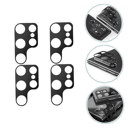 Mikikit 4pcs Scratch Camera Lens Protectors for Metal Rear Cover Film Scratch Lens Rings High Transparency Screen Film for Enhanced Photo Quality