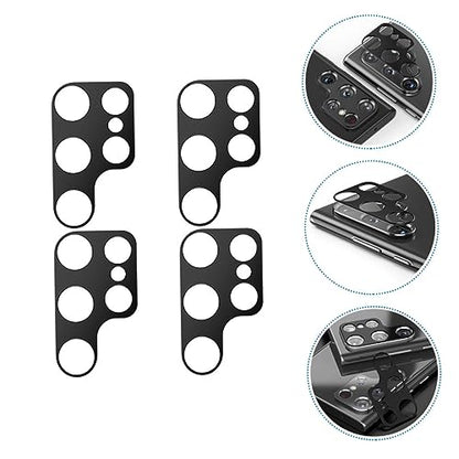 Mikikit 4pcs Scratch Camera Lens Protectors for Metal Rear Cover Film Scratch Lens Rings High Transparency Screen Film for Enhanced Photo Quality