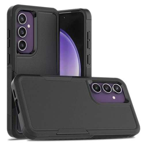 Dionsibei Designed for Samsung Galaxy A52 5G Case 2 in 1 Military Grade Drop Heavy Duty Rugged Shockproof Protective Cover Case for Galaxy A52 5G Phone Case (Black) - color: Black