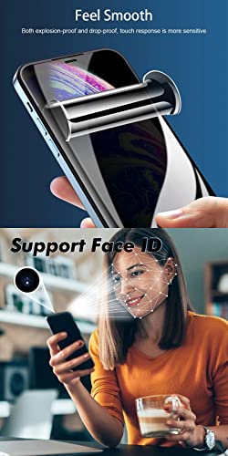 2pcs Flexible Privacy Hydrogel Film for iPhone 16 Pro 5G 6.3" 2024 Anti-Spy Anti-Peeping TPU Screen Protector Touch Sensitive Explosion-Proof Not Tempered Glass