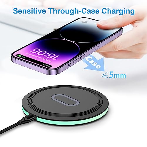Samsung S26 Fast Wireless Charger Pad, 2 Pack 15W Wireless Charging Station