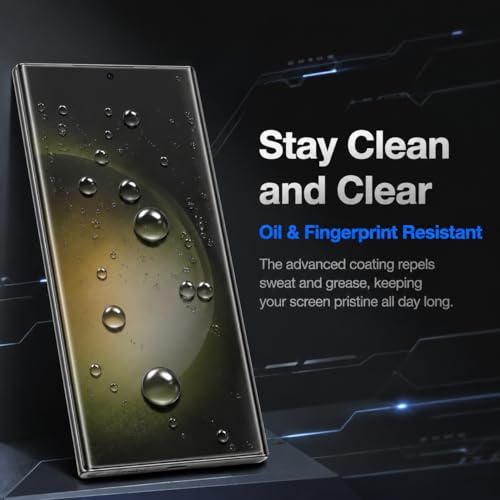 2+2 Pack Galaxy S23 Ultra Privacy Screen Protector,2 Pack Camera Lens Protector,Anti Spy Tempered Glass 9H Hardness , Compatible with fingerprint unlocking 3D Curved Full Screen Coverage,Anti-Scratch - color: galaxy S23 Ultra Privacy Screen Protector