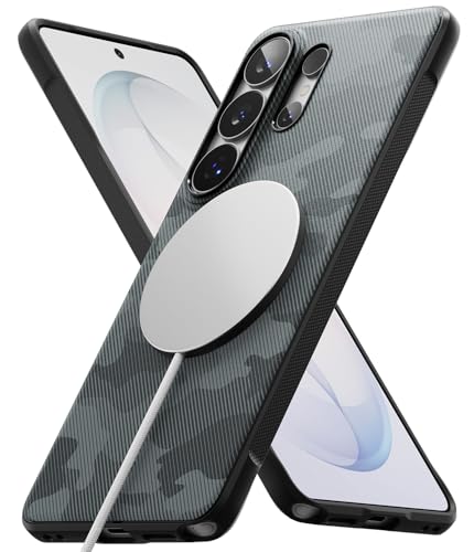 Ringke Onyx for Samsung Galaxy S26 Ultra Case [Compatible with MagSafe] Oil & Dirt Resistant, Enhanced Camera Lens Protection, Comfortable Grip, Non-Slip, Lightweight Cover - Magnetic Camo Black - color: Magnetic Camo Black, size: Galaxy S26 Ultra