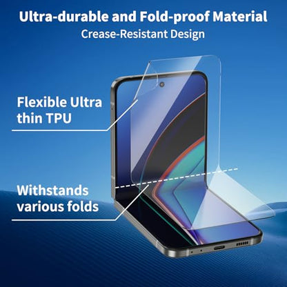 3 Pack for Samsung Galaxy Z Flip5 Screen Protectors - size: 3 Pack for Samsung Galaxy Z Flip5