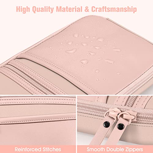 FINPAC Concealed Carry Gun Pouch, Soft Pistol Case Fanny Pack Firearm Bag | Pistol Bag Waist Belt with Holster for Handgun, Air Gun, Men, Women - color: Rose Gold - Standard Size