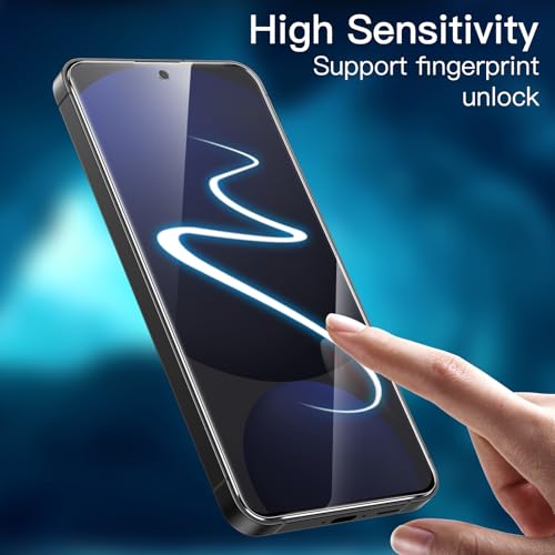 JETech Screen Protector for Samsung Galaxy S24 FE, 3-Pack | HD Clear, Fingerprint ID Compatible, Anti-Scratch Glass - size: Galaxy S24 FE