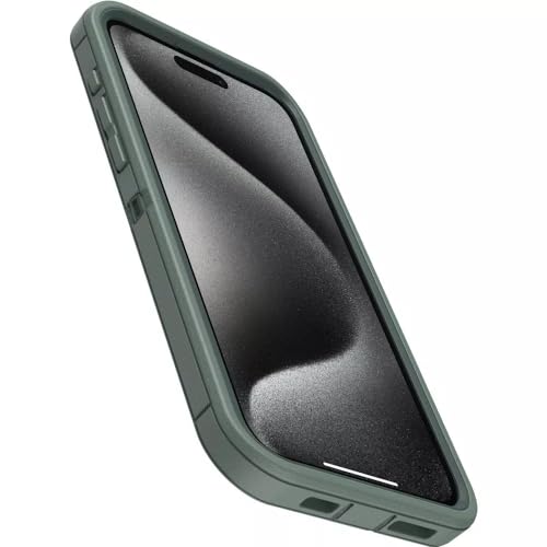 OtterBox iPhone 15 Pro Max (Only) - Defender Series Case - Forest Ranger (Green) - Screenless - Rugged & Durable - with Port Protection - Holster Clip Includes - Microbial Defense Protection - color: Forest Ranger (Green)