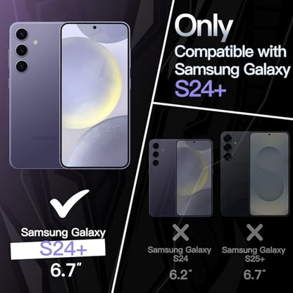 JETech Slim Case for Samsung Galaxy S24 Plus, Cobalt Violet | Camera Lens Protection, Soft TPU Design, Matte Finish, Shockproof Protection - color: Cobalt Violet, size: S24 Plus