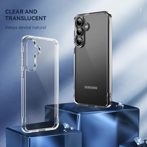 DEERLAMN Clear Phone Case for Samsung Galaxy S23 Plus, Transparent Anti-Scratch Non-Yellowing Ultra Slim Fit Shockproof Drop Protection Phone Cover - size: Samsung Galaxy S23 Plus