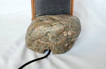 Natural Stone Phone Dock, Charging Station Stand with Cable Management, Desktop Phone Holder