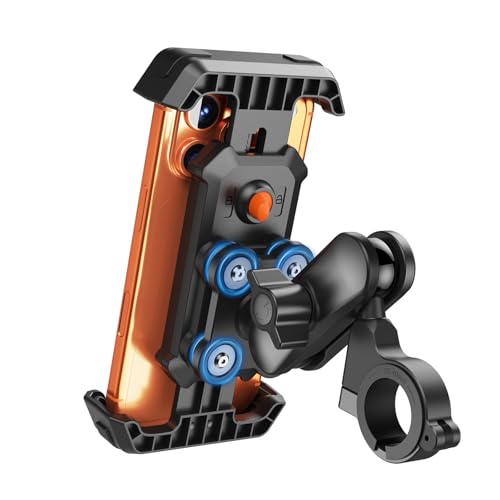 Motorcycle Phone Mount with Vibration Dampener & Security Lock